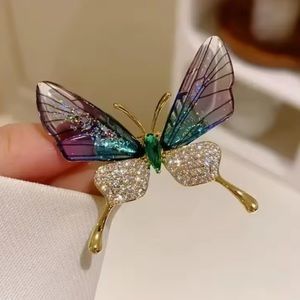 Beautiful butterfly colored brooch